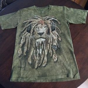 The Mountain L Green Lion Print